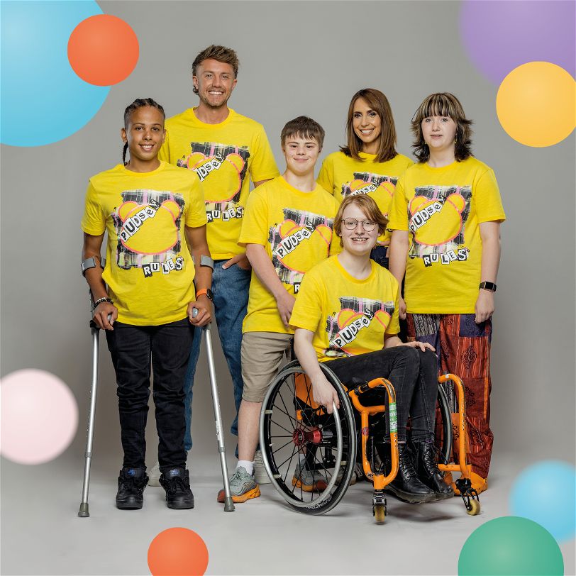 An image of children receiving much needed support